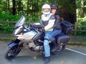 Rob and me on our first motorcycle trip