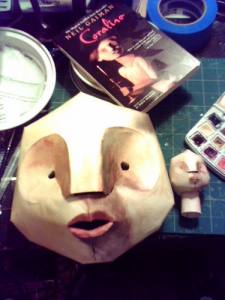 Coraline mask and small head