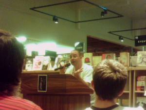 John Scalzi at his reading