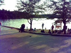 Walden Pond swimmers