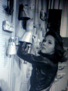 Mrs Peel hangs a dalek