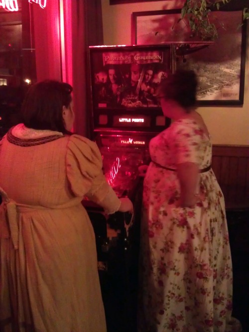 Regency ladies play Pirates of the Caribbean