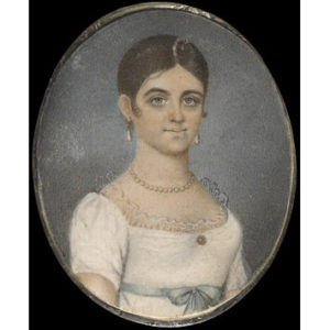 Head and shoulders portrait of an Anglo-Indian girl