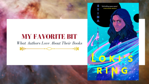 cover photo with book cover of Loki's Ring by Stina Leicht